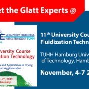 Meet the Glatt Experts @ 11th University Course Fluidization Technology in Hamburg