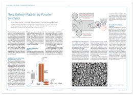 Glatt technical article 'New Battery Material by Powder Synthesis'